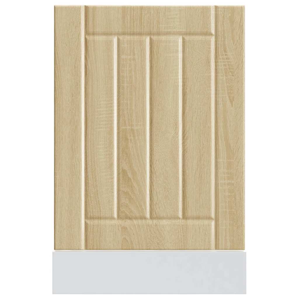 vidaXL Façade pour lave-vaisselle Lucca Chêne Sonoma Bois d'ingénierie