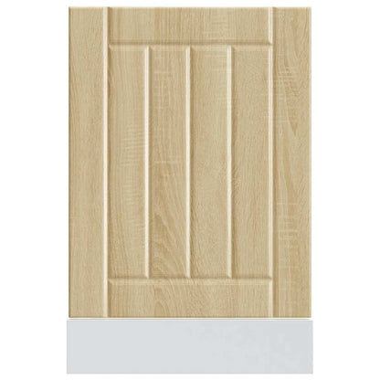 vidaXL Façade pour lave-vaisselle Lucca Chêne Sonoma Bois d'ingénierie