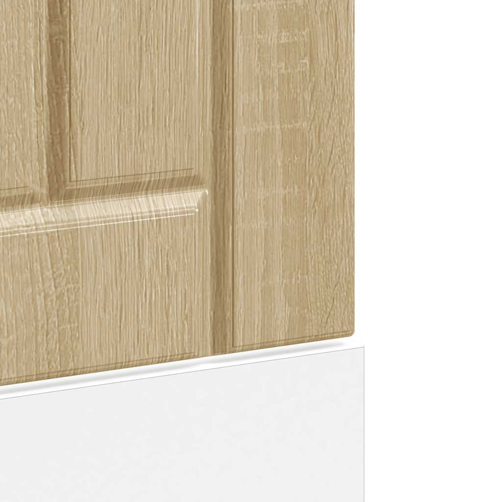 vidaXL Façade pour lave-vaisselle Lucca Chêne Sonoma Bois d'ingénierie