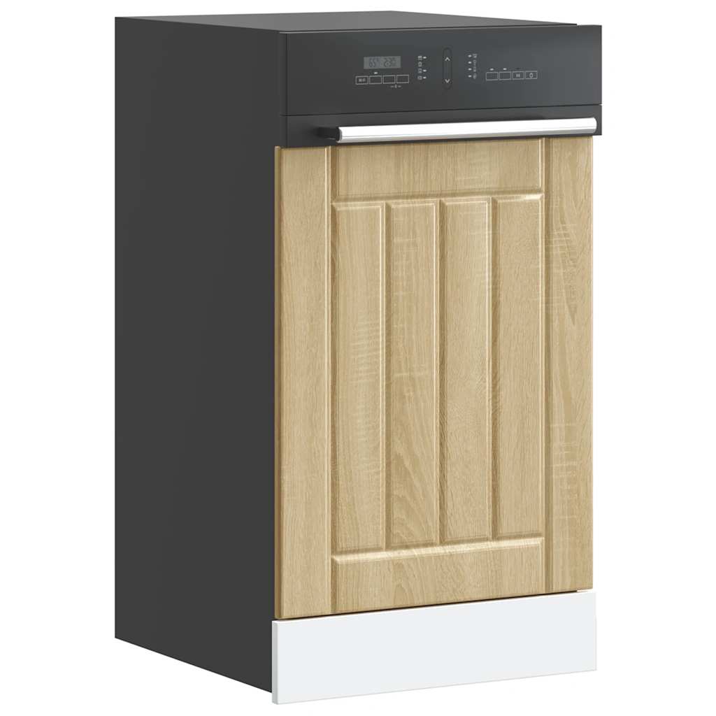 vidaXL Façade pour lave-vaisselle Lucca Chêne Sonoma Bois d'ingénierie