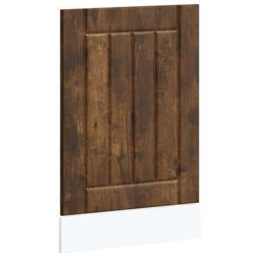 vidaXL Façade de lave-vaisselle Lucca en bois d'ingénierie chêne fumé