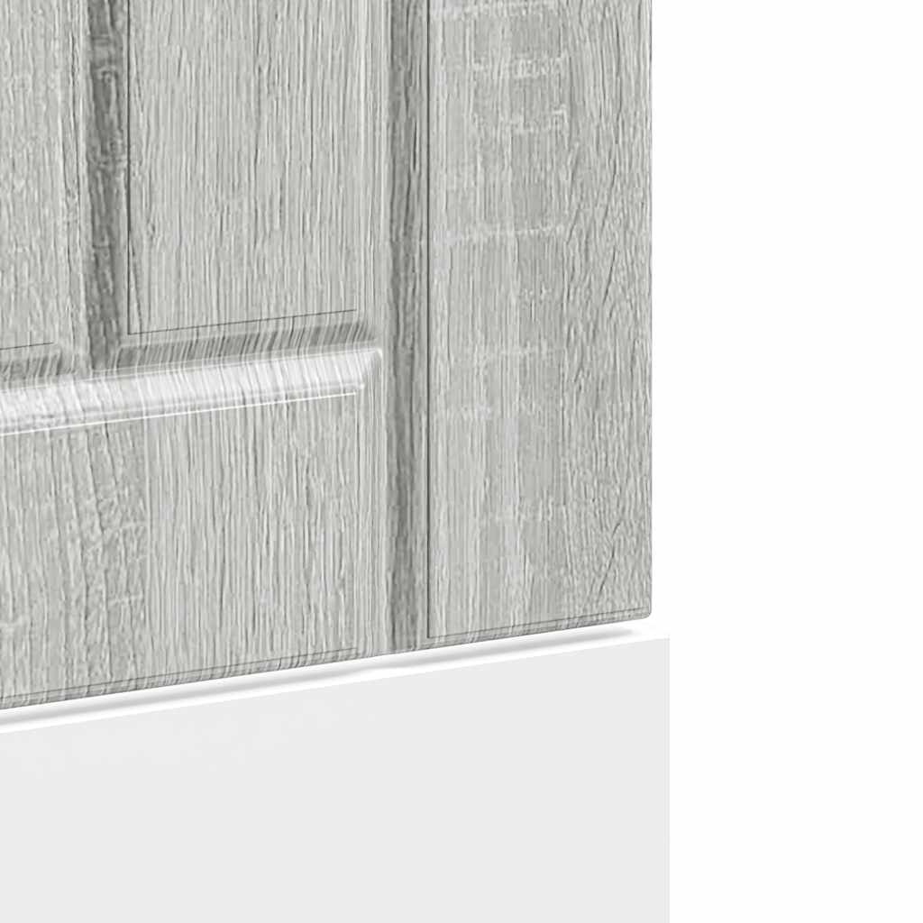 vidaXL Geschirrspülerblende Lucca Grau Sonoma Holzwerkstoff