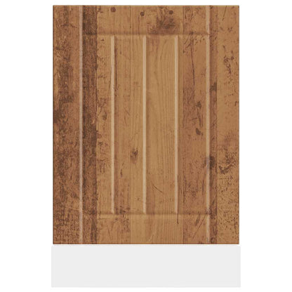 vidaXL Façade pour lave-vaisselle Lucca aspect vieux bois en bois d'ingénierie