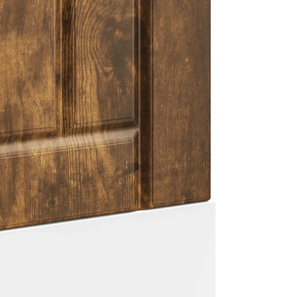 vidaXL Geschirrspülerblende Lucca Räuchereiche Holzwerkstoff