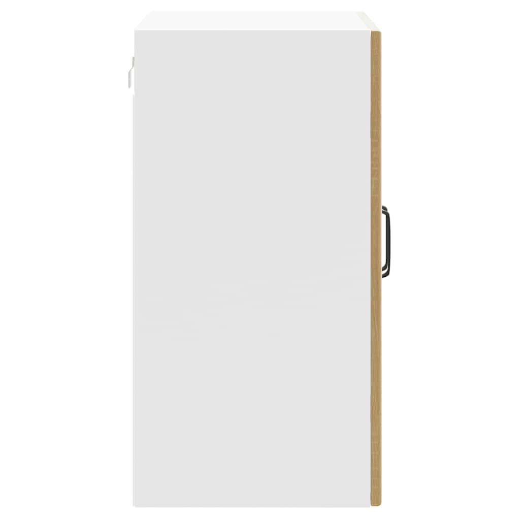 vidaXL Meuble haut de cuisine avec porte en verre Lucca chêne Sonoma, bois d'ingénierie