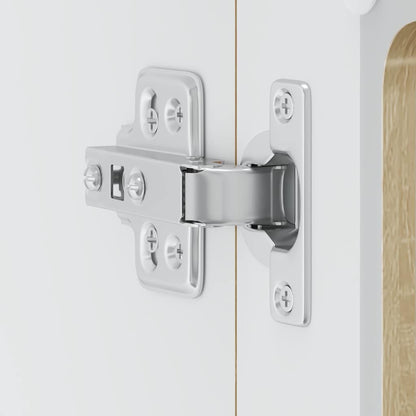 vidaXL Meuble haut de cuisine avec porte en verre Lucca chêne Sonoma, bois d'ingénierie