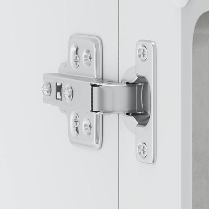 Küchen-Hängeschrank mit Glastür Lucca Betongrau Holzwerkstoff