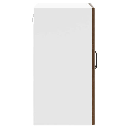 vidaXL Küchen-Hängeschrank mit Glastür Lucca Braun Eichen-Optik
