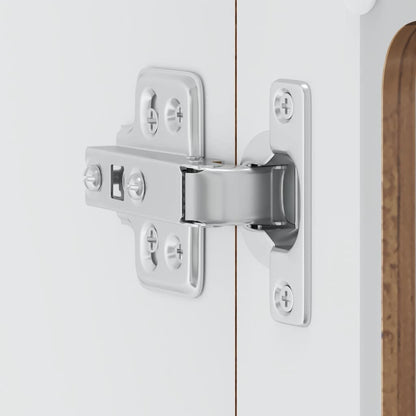 vidaXL Küchen-Hängeschrank mit Glastür Lucca Altholz-Optik Holzwerkstoff