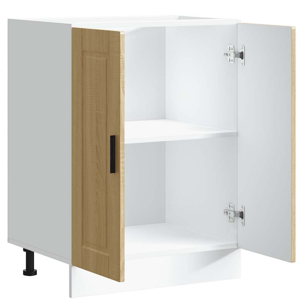 Küchenunterschrank Porto Sonoma-Eiche Holzwerkstoff