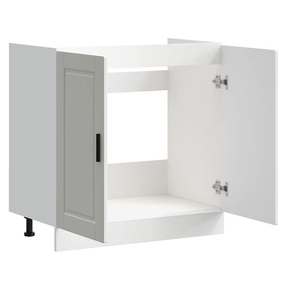 vidaXL Spülenunterschrank Porto Weiß 80x46x81,5 cm Holzwerkstoff