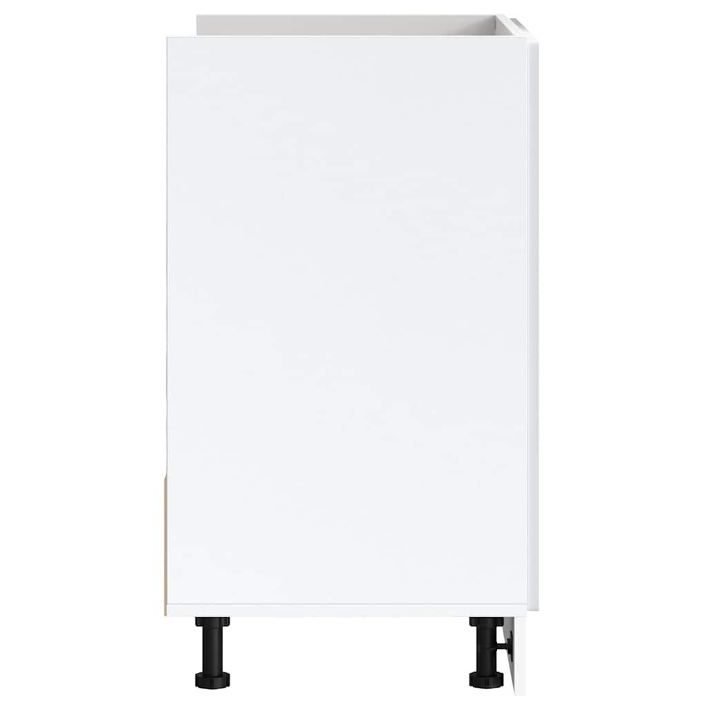 vidaXL Spülenunterschrank Porto Weiß 80x46x81,5 cm Holzwerkstoff
