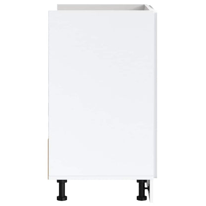 vidaXL Spülenunterschrank Porto Weiß 80x46x81,5 cm Holzwerkstoff