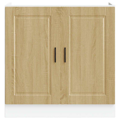 vidaXL Spülenunterschrank Porto Sonoma-Eiche 80x46x81,5 cm