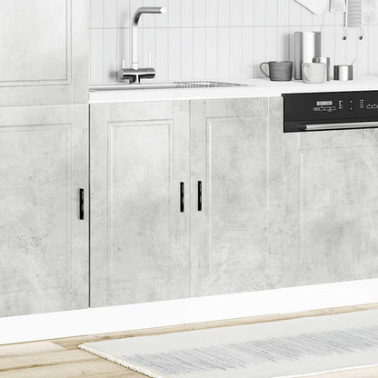 vidaXL Spülenunterschrank Porto Betongrau 80x46x81,5 cm Holzwerkstoff