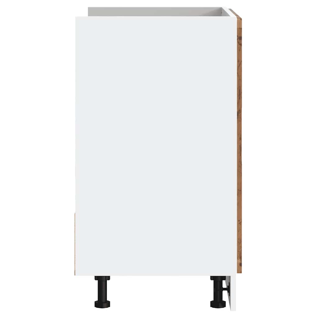 Meuble sous-évier vidaXL Porto aspect bois de récupération 80x46x81,5 cm