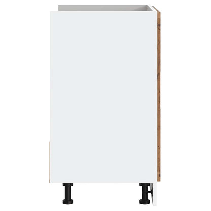 Meuble sous-évier vidaXL Porto aspect bois de récupération 80x46x81,5 cm