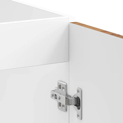 Meuble sous-évier vidaXL Porto aspect bois de récupération 80x46x81,5 cm