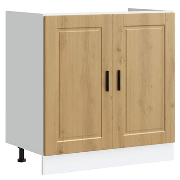 vidaXL Meuble sous-évier Porto Chêne artisan 80x46x81,5 cm