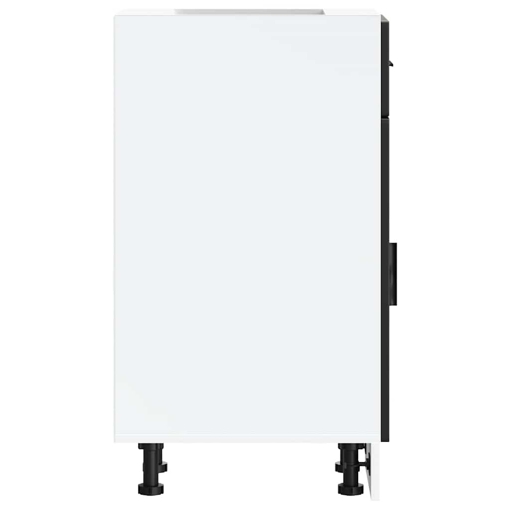 Küchenunterschrank Porto Schwarz Holzwerkstoff