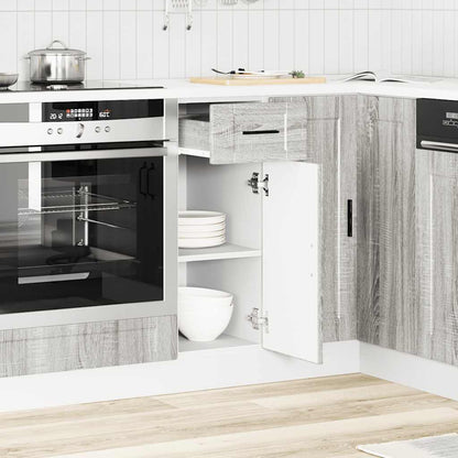 vidaXL Küchenunterschrank Porto Grau Sonoma Holzwerkstoff