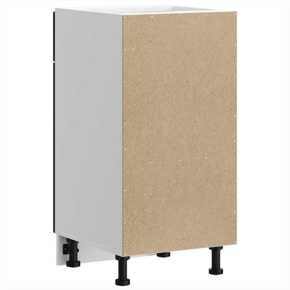 Küchenunterschrank Porto Schwarz Holzwerkstoff