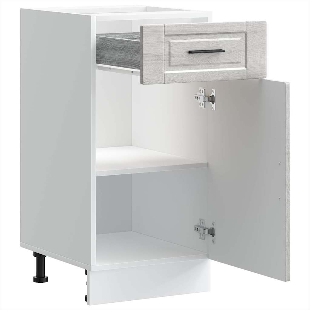 Küchenunterschrank Porto Grau Sonoma Holzwerkstoff