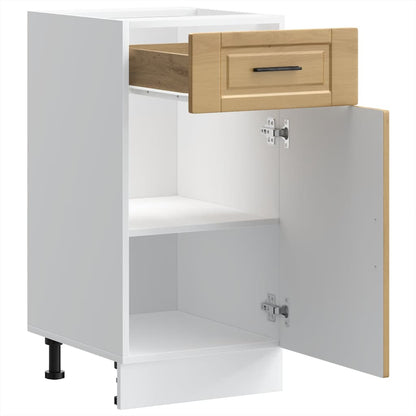 vidaXL Küchenunterschrank Porto Artisan-Eiche Holzwerkstoff