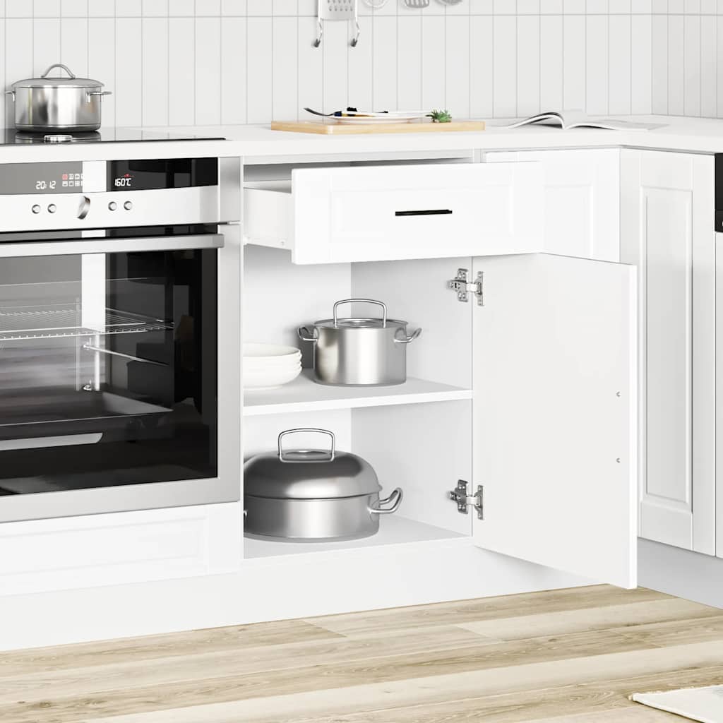 vidaXL Küchenunterschrank Porto Weiß Holzwerkstoff
