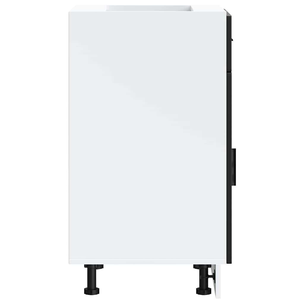 Küchenunterschrank Porto Schwarz Holzwerkstoff