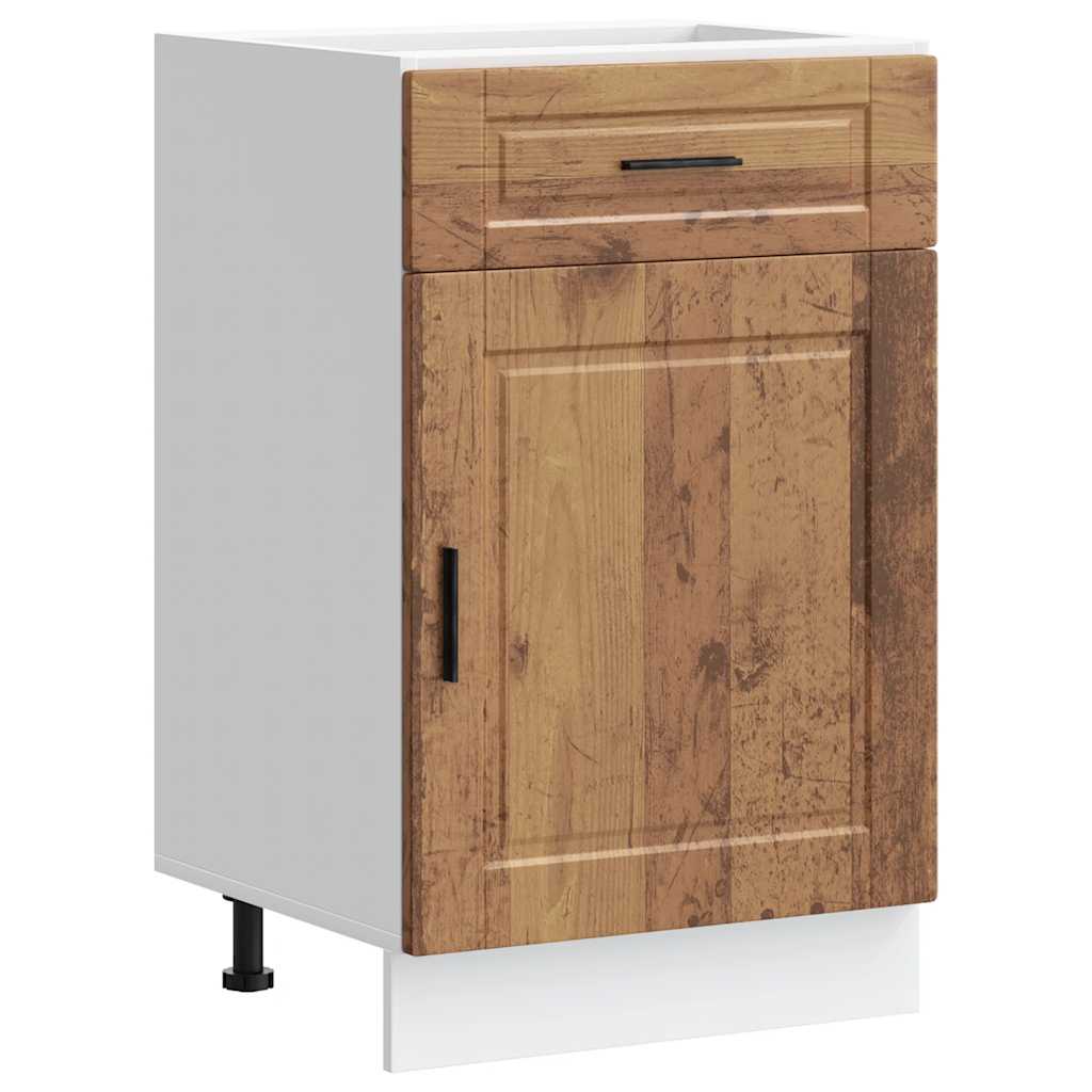 vidaXL Meuble bas de cuisine Porto aspect bois de récupération, bois d'ingénierie