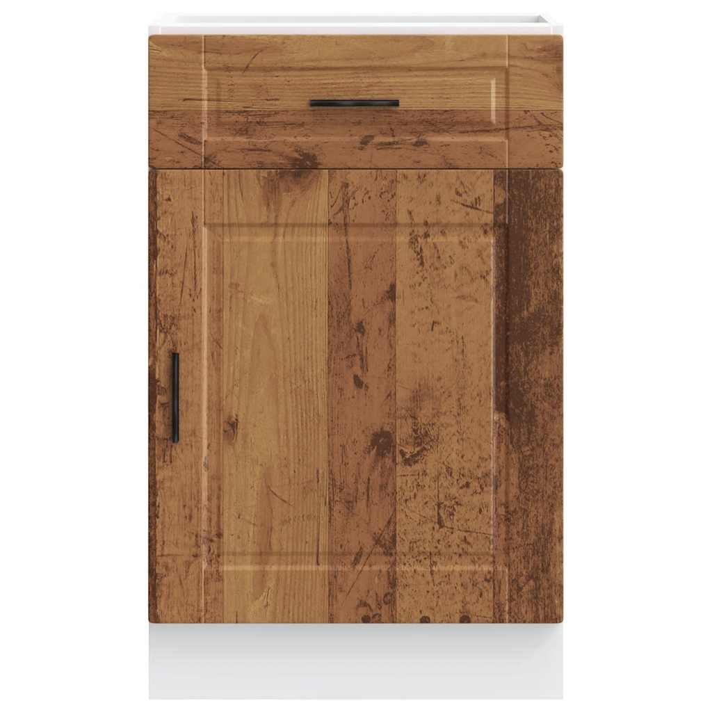 vidaXL Meuble bas de cuisine Porto aspect bois de récupération, bois d'ingénierie