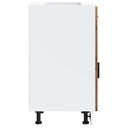 vidaXL Meuble bas de cuisine Porto aspect bois de récupération, bois d'ingénierie