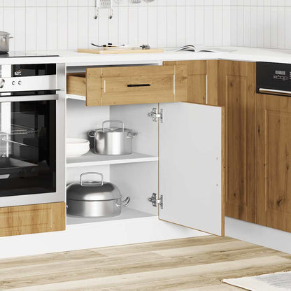 vidaXL Küchenunterschrank Porto Artisan-Eiche Holzwerkstoff