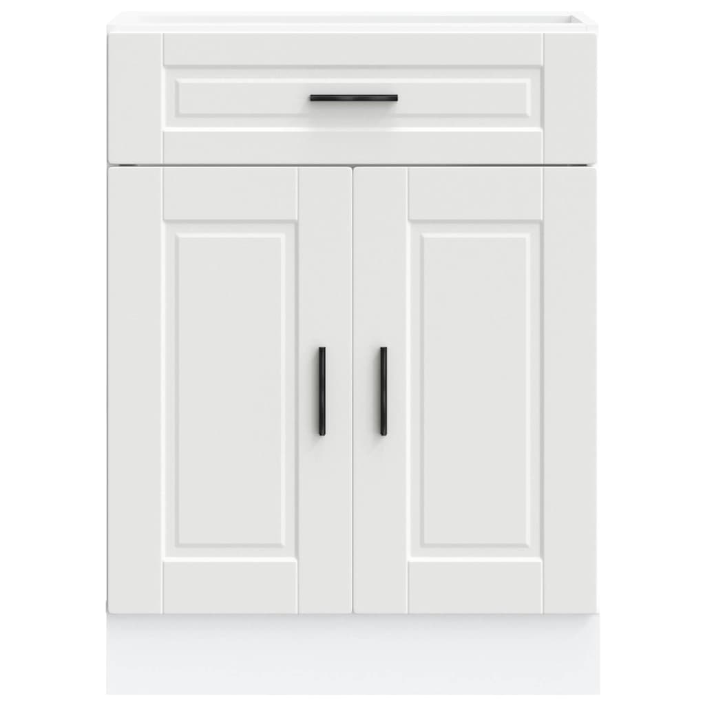 vidaXL Meuble bas de cuisine Porto Blanc Bois d'ingénierie