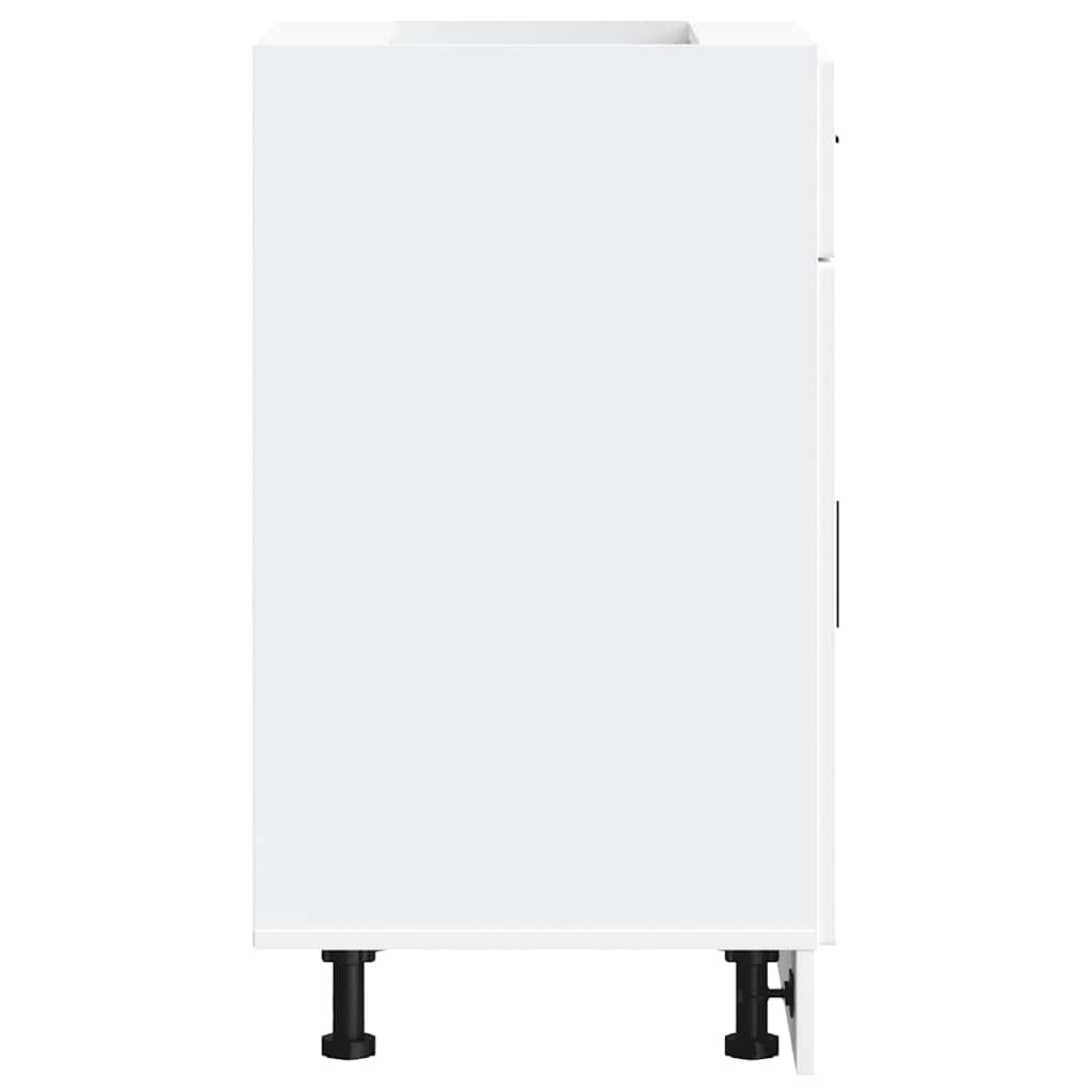 vidaXL Meuble bas de cuisine Porto Blanc Bois d'ingénierie