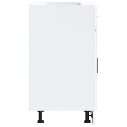 vidaXL Meuble bas de cuisine Porto Blanc Bois d'ingénierie