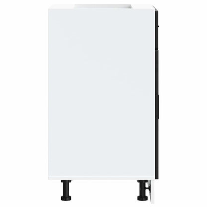 Küchenunterschrank Porto Schwarz Holzwerkstoff