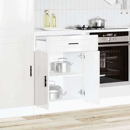 vidaXL Meuble bas de cuisine Porto Blanc brillant Bois d'ingénierie