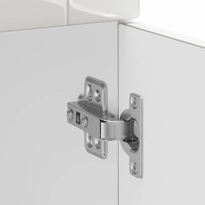vidaXL Meuble bas de cuisine Porto Blanc brillant Bois d'ingénierie