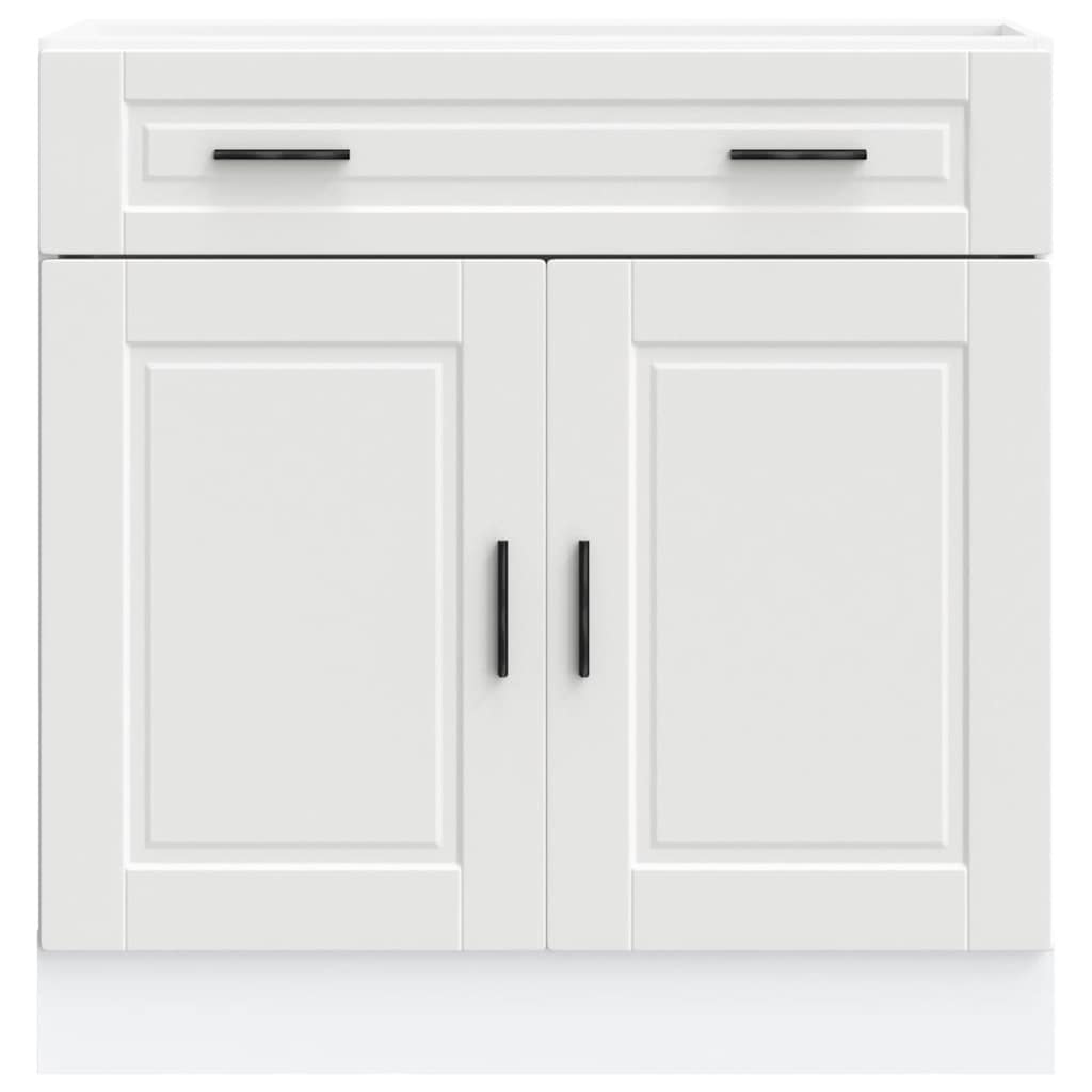 vidaXL Meuble bas de cuisine Porto Blanc Bois d'ingénierie