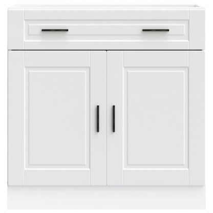vidaXL Meuble bas de cuisine Porto Blanc Bois d'ingénierie