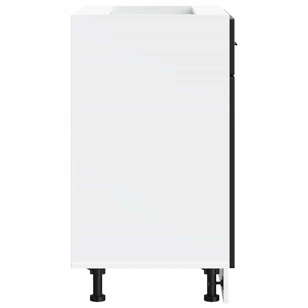 Küchenunterschrank Porto Schwarz Holzwerkstoff