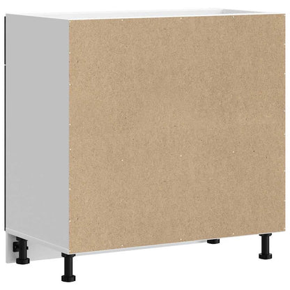 Küchenunterschrank Porto Schwarz Holzwerkstoff