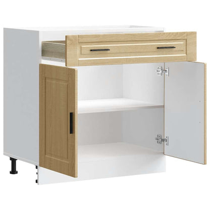 vidaXL Meuble bas de cuisine Porto chêne Sonoma bois d'ingénierie