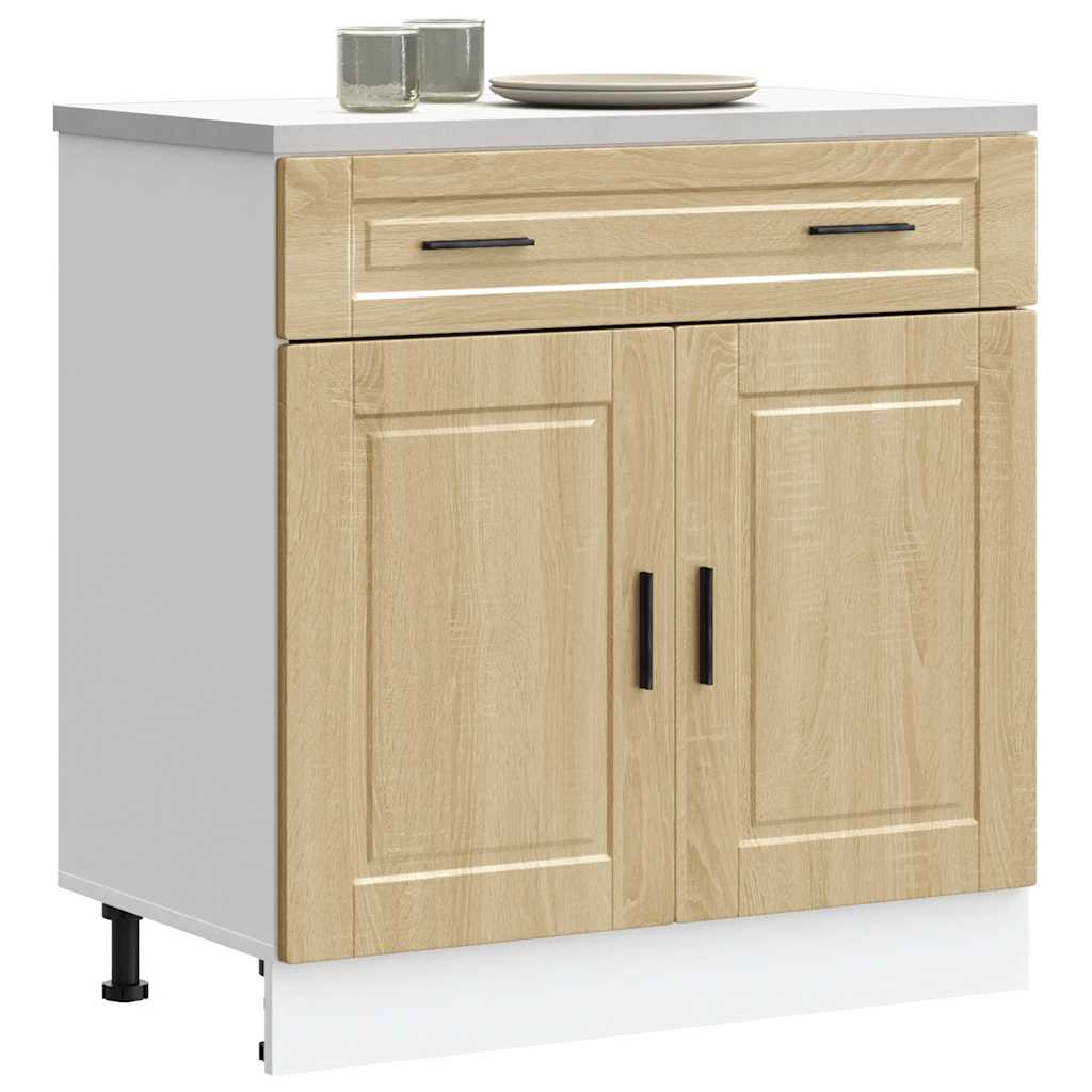 vidaXL Meuble bas de cuisine Porto chêne Sonoma bois d'ingénierie