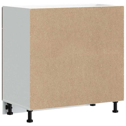 Küchenunterschrank Porto Braun Eichen-Optik Holzwerkstoff