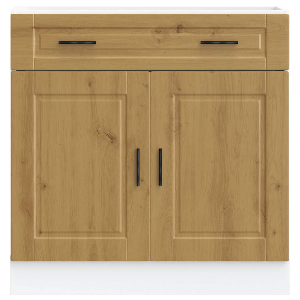 vidaXL Küchenunterschrank Porto Artisan-Eiche Holzwerkstoff