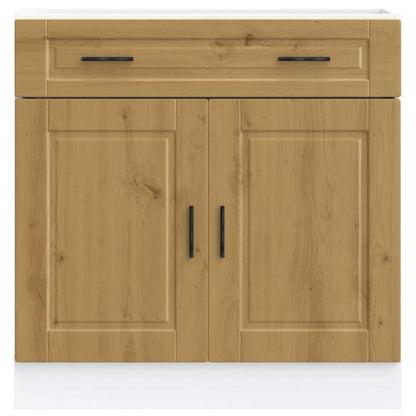 vidaXL Küchenunterschrank Porto Artisan-Eiche Holzwerkstoff