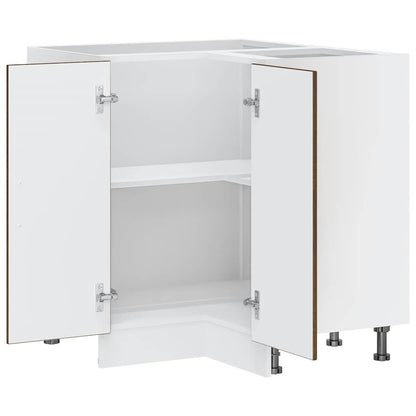 vidaXL Küchen-Eckunterschrank Porto Braun Eichen-Optik Holzwerkstoff